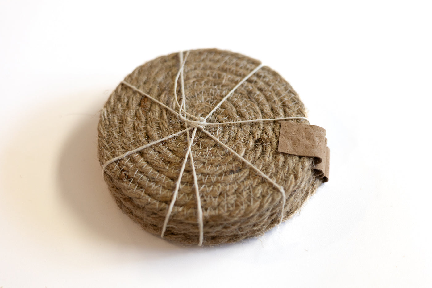 Jute rope coasters