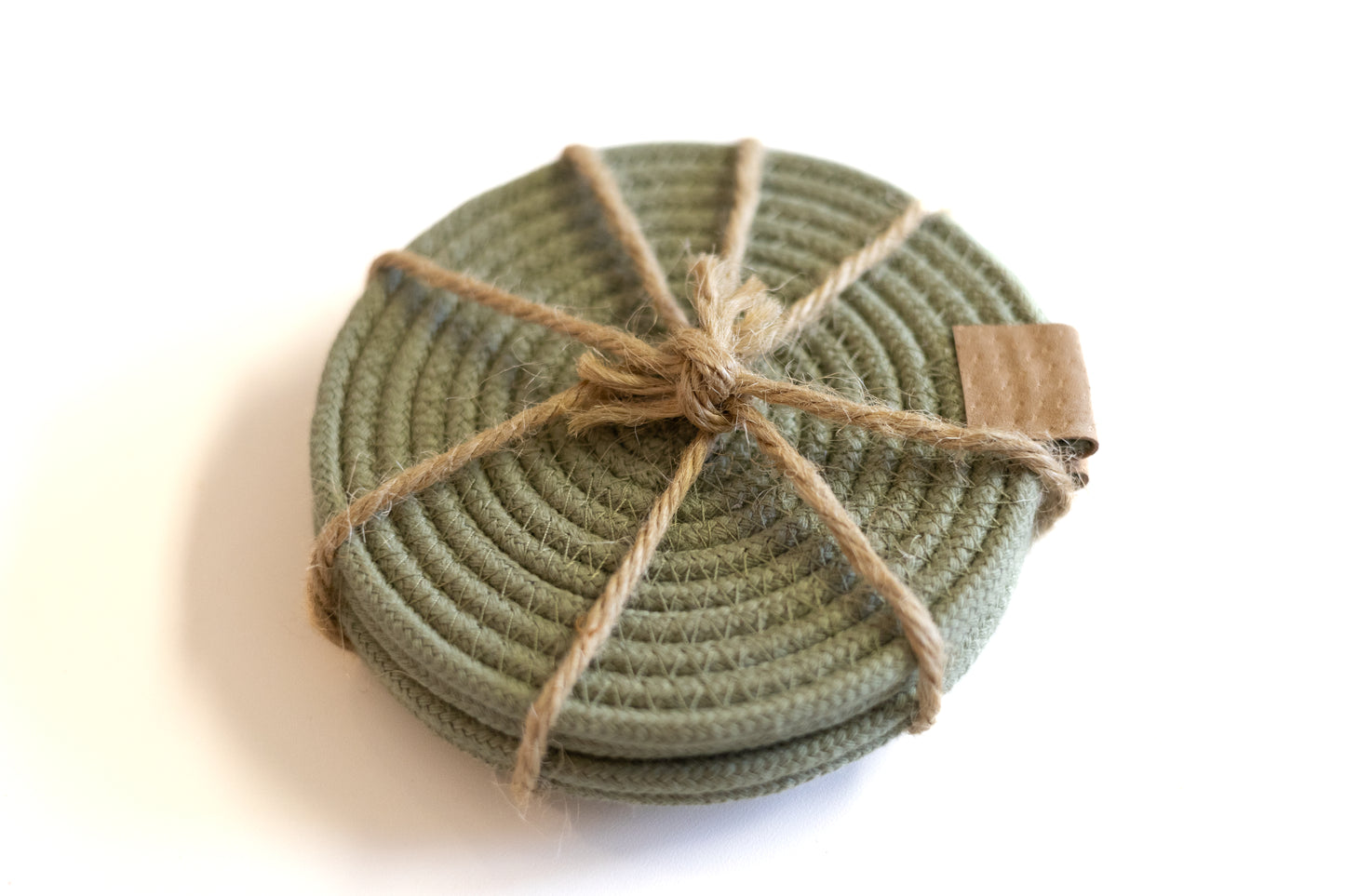 Sage rope coasters