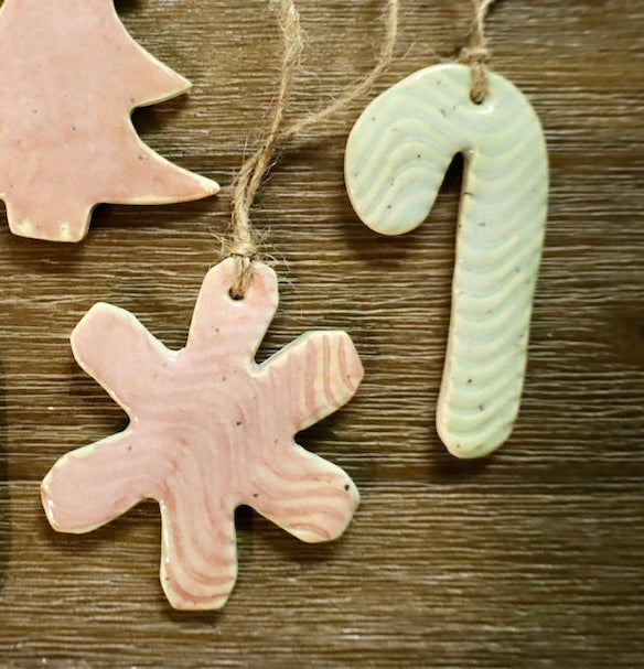 Pink & melon ornaments