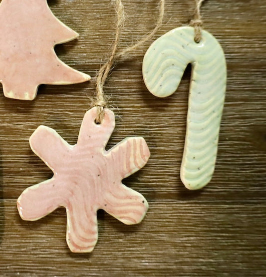 Pink & melon ornaments