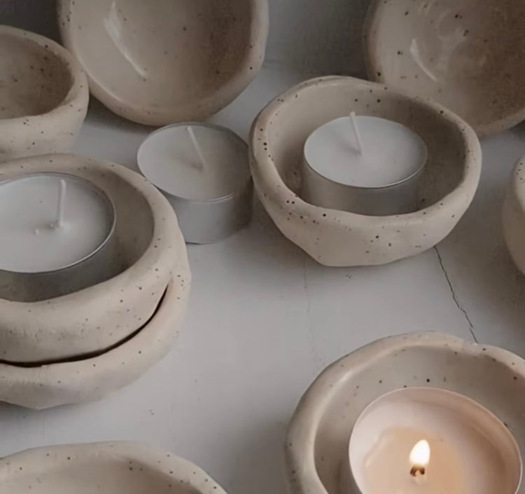 Tea lights & ceramic holders