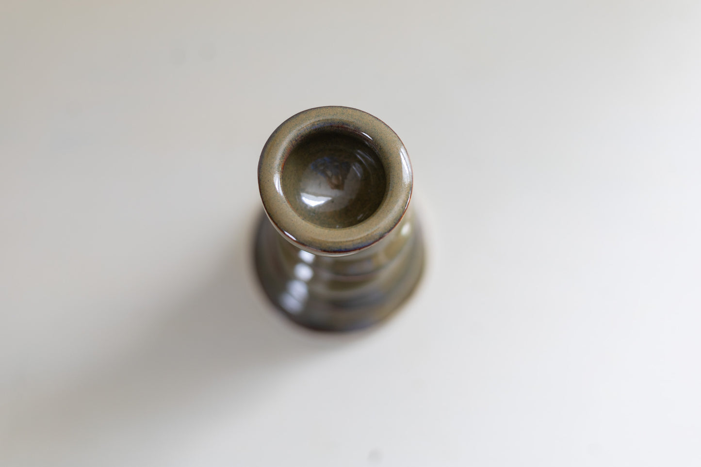 Candle stick holder - small - green