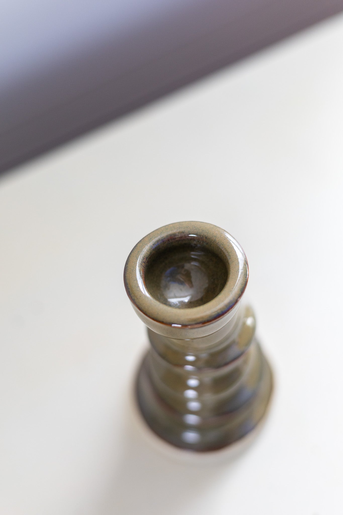 Candle stick holder - small - green