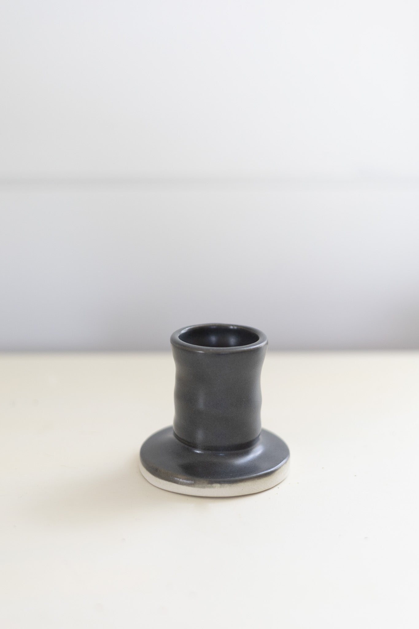 Candle stick holder - small - charcoal