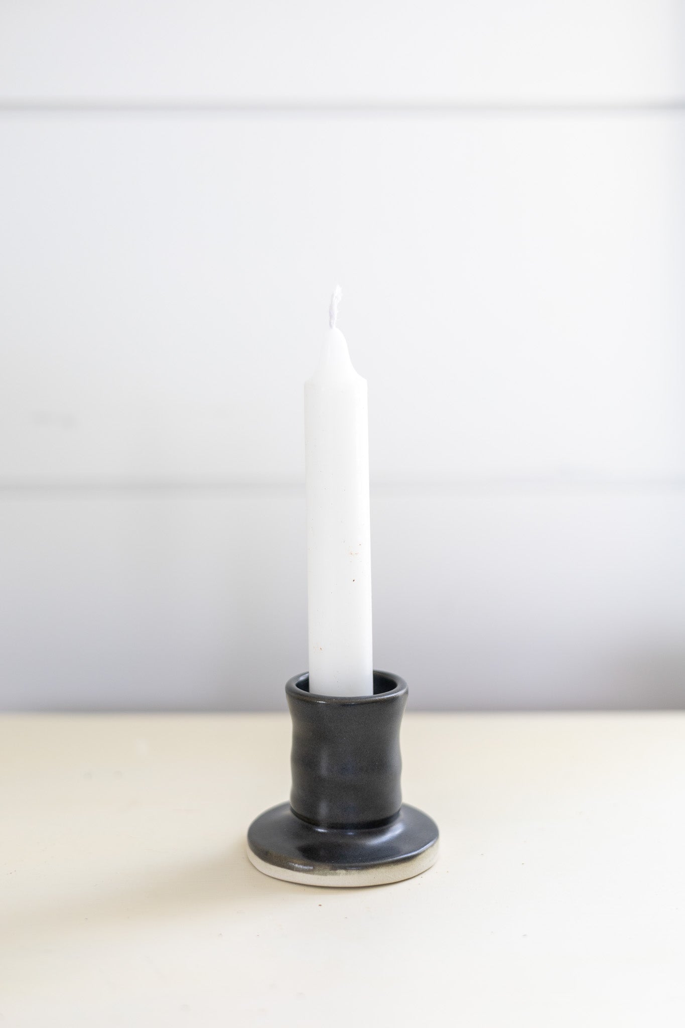 Candle stick holder - small - charcoal