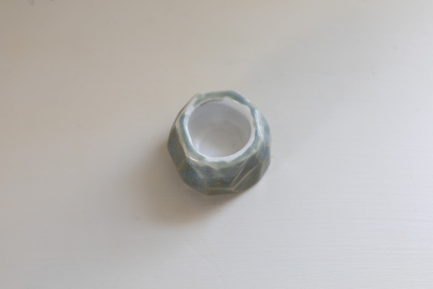 Textured ring dish - mini - blue/green