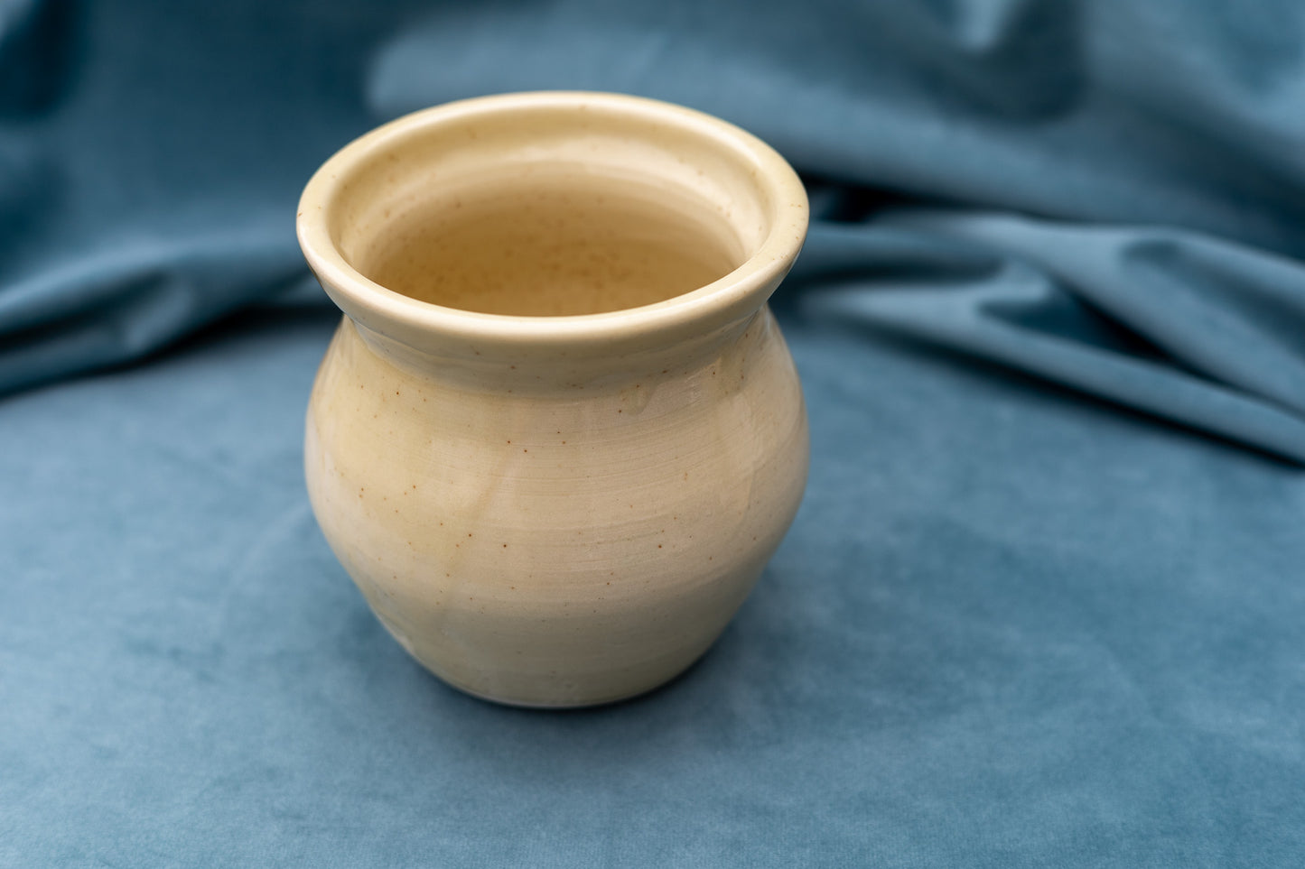 Jar - small - yellow speck - flared lip