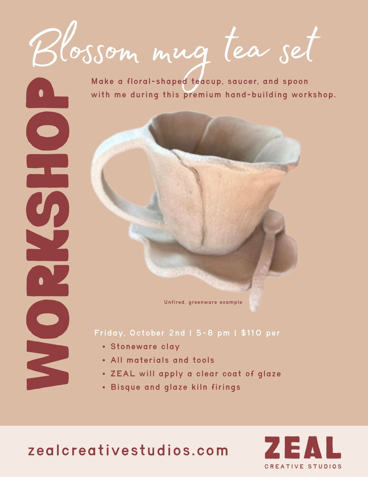 Blossom mug tea set workshop