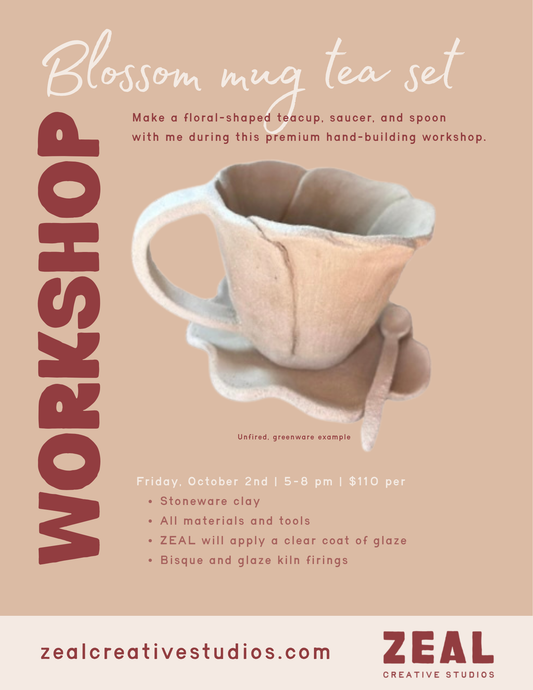 Blossom mug tea set workshop